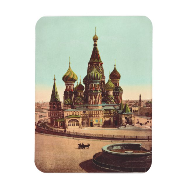 Church of St. Basil, Red Square Moscow Magnet (Vertical)