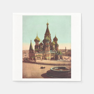 Church of St. Basil, Red Square Moscow Napkins