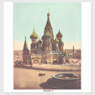 Church of St. Basil, Red Square Moscow Sticker