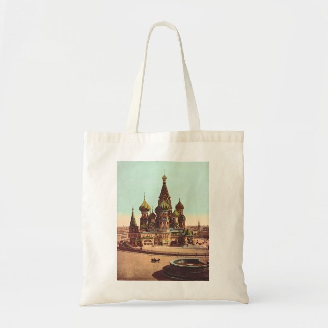 Church of St. Basil, Red Square Moscow Tote Bag (Front)