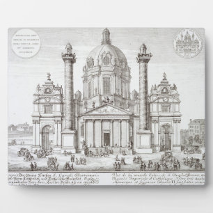 Church of St. Charles Borromeo (1538-84), Vienna, Plaque