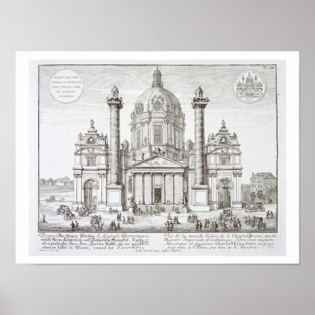 Church of St. Charles Borromeo (1538-84), Vienna, Poster (Front)