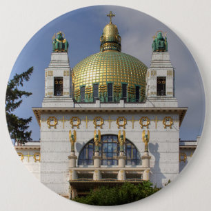 Church of St. Leopold Vienna Austria Button