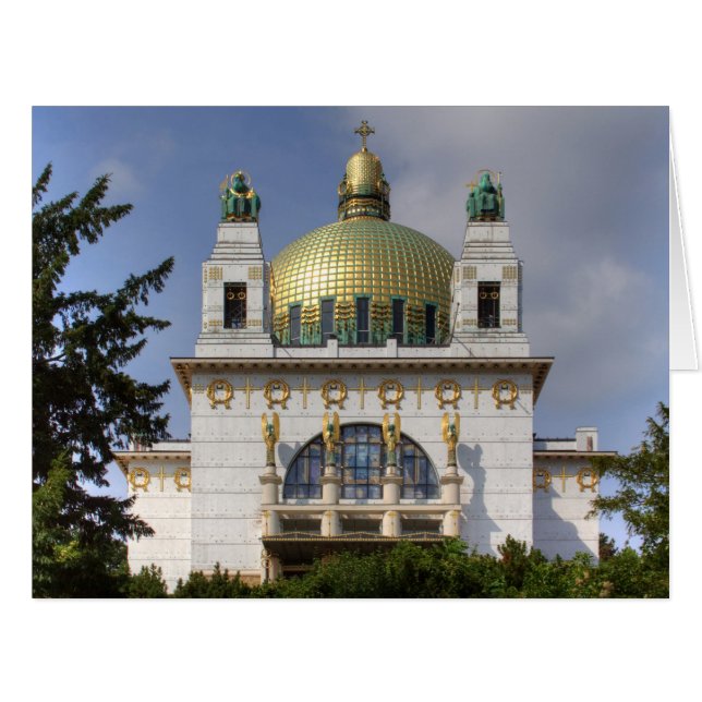 Church of St. Leopold Vienna Austria Cards (Front Horizontal)