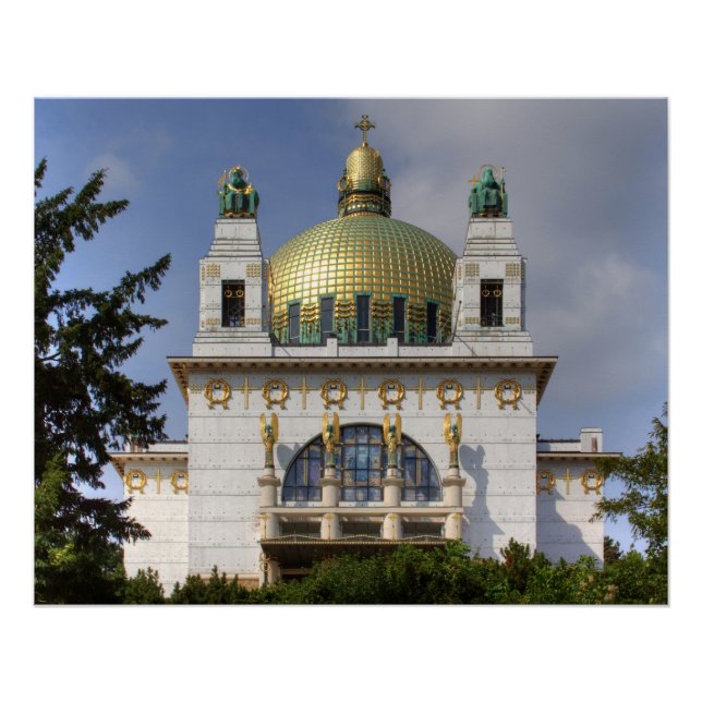 Church of St. Leopold Vienna Austria Poster (Front)