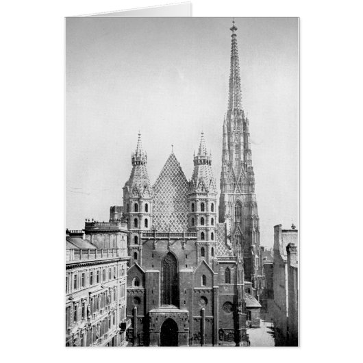 Church of St. Stephens, Vienna circa 1890 Cards (Front)