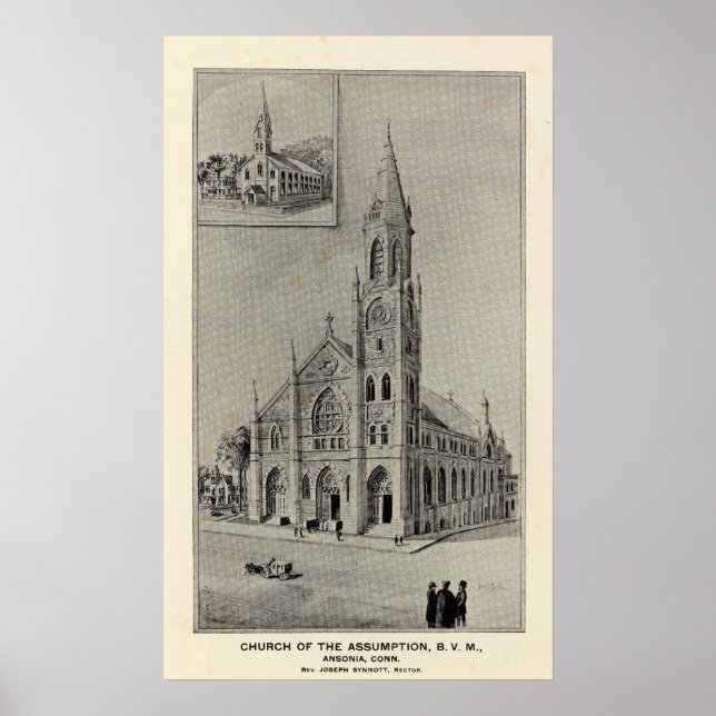 Church of the Assumption, Ansonia, Conn Poster (Front)