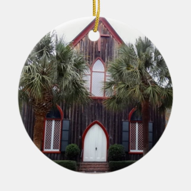 Church of the Cross - Bluffton, South Carolina Ceramic Ornament (Front)