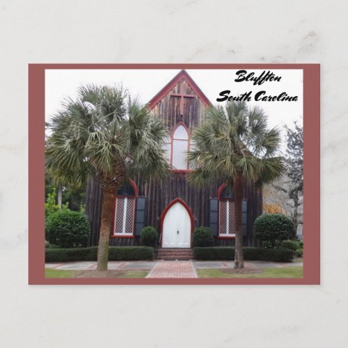 Church of the Cross _ Bluffton South Carolina Postcard