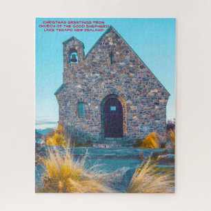 Church of the Good Shepherd, Lake Tekapo. Jigsaw P Puzzle