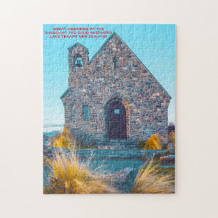 Church of the Good Shepherd, Lake Tekapo. Jigsaw P Puzzle