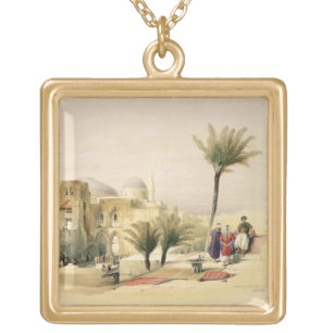 Church of the Holy Sepulchre, Jerusalem, plate 11 Gold Plated Necklace