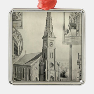 Church of the Immaculate Conception, Waterbury Metal Ornament