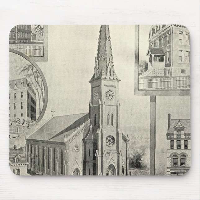 Church of the Immaculate Conception, Waterbury Mouse Pad (Front)