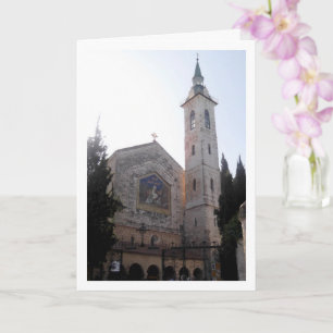 Church Of The Visitation, Jerusalem, Israel Card