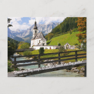 Church on the Hillside Postcard