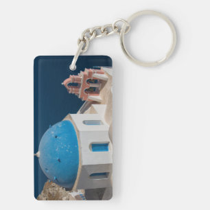 Church on the Island of Santorini, Greece Keychain
