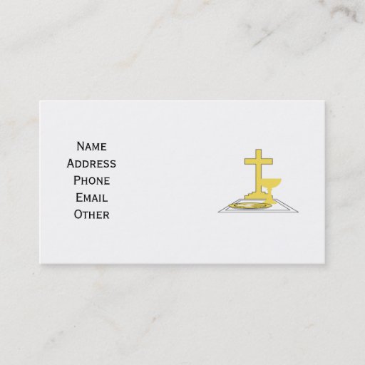 Customizable Church or Christian Business Card