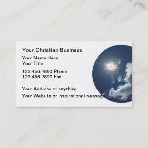 Church Or Christian Business Theme Business Card