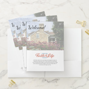 Church or Organization Welcome Pocket Folder