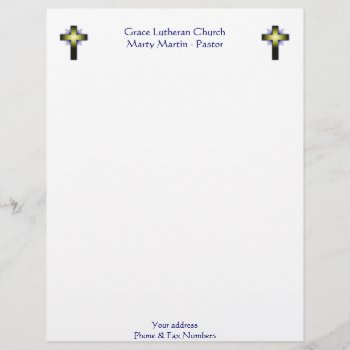 Church Or Pastor Letterhead by Lilleaf at Zazzle