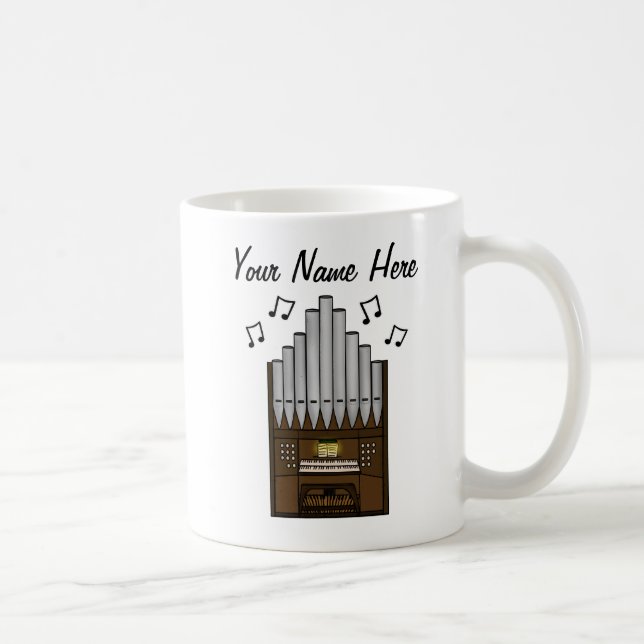 Church Organ Custom Mug Organist Musician Gift (Right)