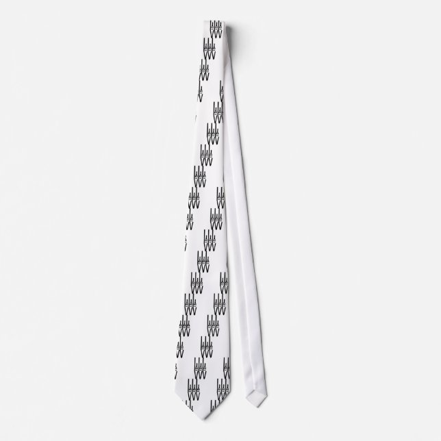 church organ pipes icon neck tie (Front)