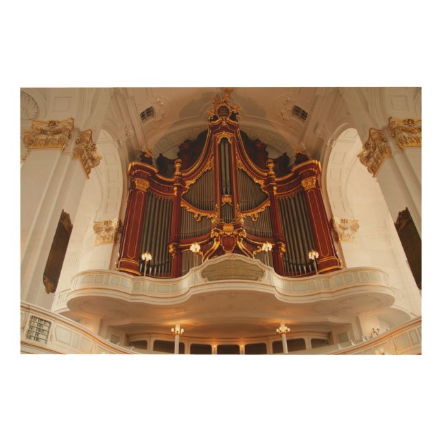 Church Organ Pipes Wood Wall Decor (Front)