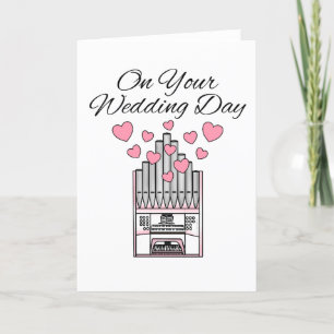 Church Organ Wedding Card Organist Musician