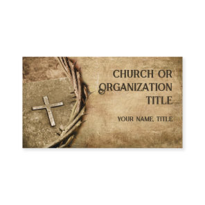 Church / Organization Aged Cross Business Card