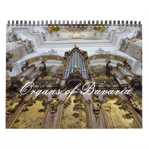 Church organs of Bavaria Calendar
