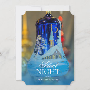 Church Painted Christmas Ornament Holiday Card