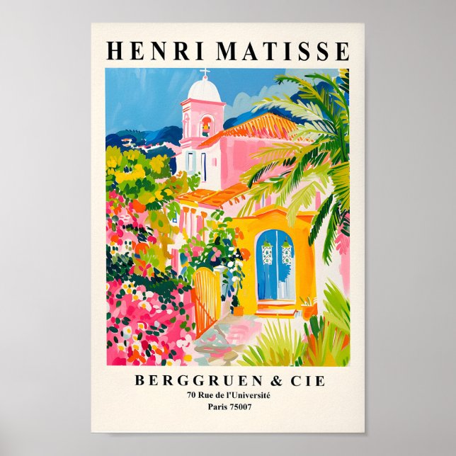 Church Painting Inspired By Henri Matisse, Christi Poster (Front)