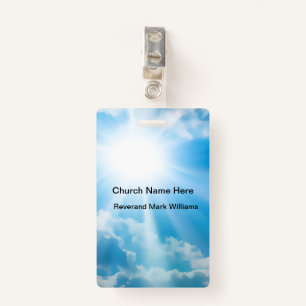 Church Pastor And Clergy Faith Name Badge