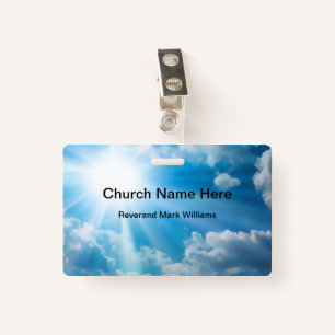 Church Pastor And Clergy Faith Name Badge