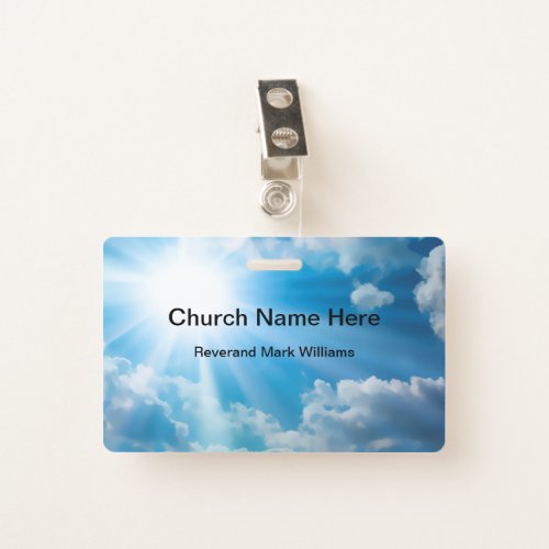 Church Pastor And Clergy Faith Name Badge