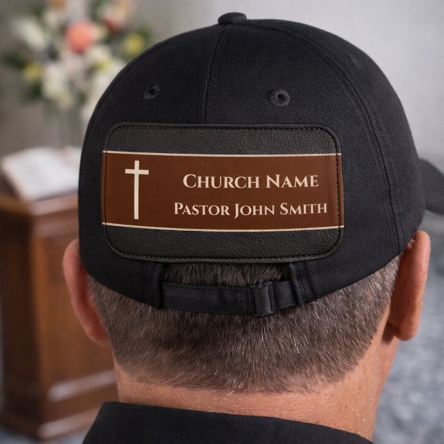 Church Pastor BLACK Leather Christian Patch (Creator Uploaded)