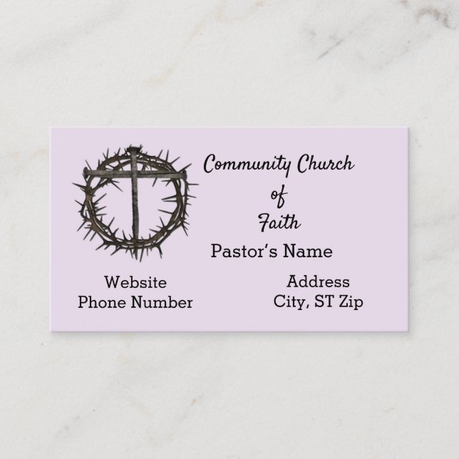 Church/Pastor Business Card (Front)