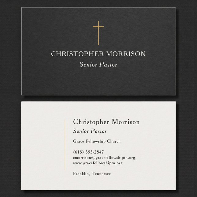 Church Pastor Business Card (Creator Uploaded)