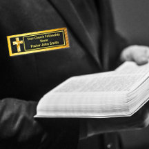 Church Pastor Classy Gold And Black