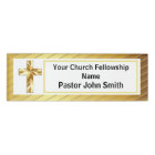 Church Pastor Classy Gold And Black