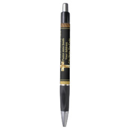 Church Pastor Classy Gold And Black  Pen