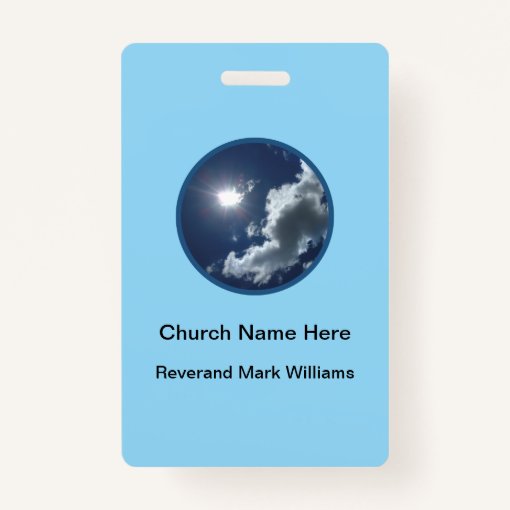Church Pastor Clergy Faith Name Badges Zazzle