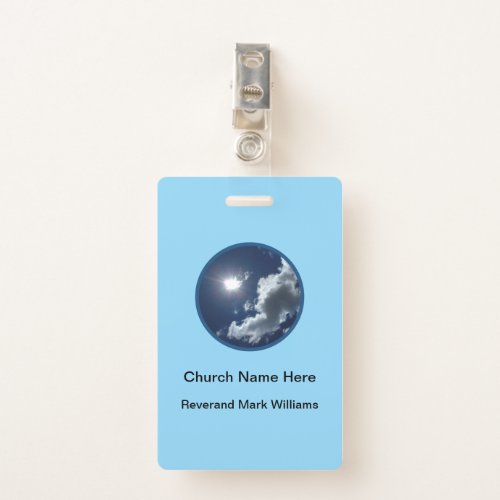 Church Pastor Clergy Faith Name Badges