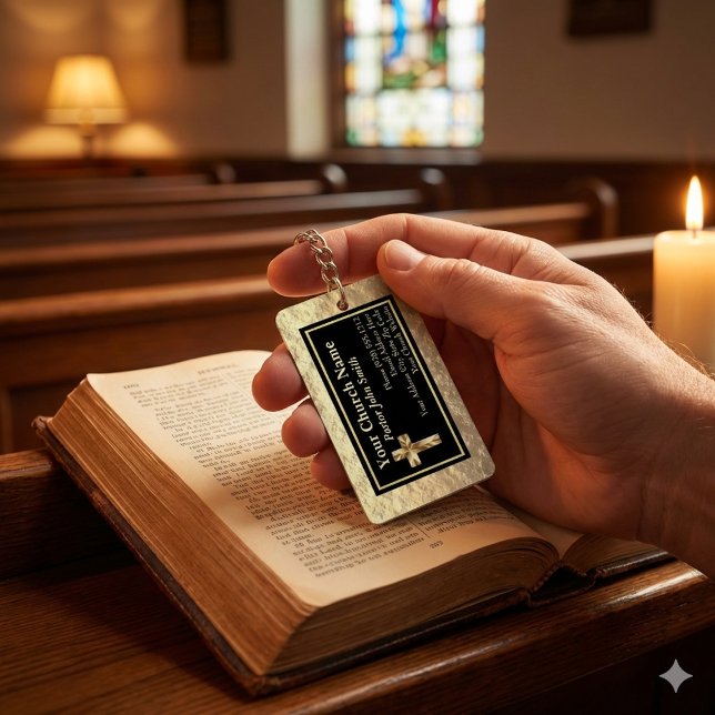 Church Pastor Gold And Black Bulk Keychain (Creator Uploaded)