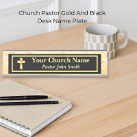 Church Pastor Gold And Black