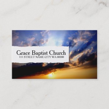 Church Pastor Religion Christian Christianity Business Card by ArtisticEye at Zazzle