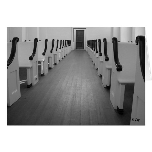 Church Pews, S Cyr Cards (Front Horizontal)