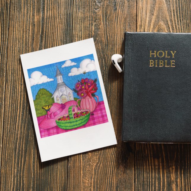 Church Picnic Inspirational Postcard (Creator Uploaded)