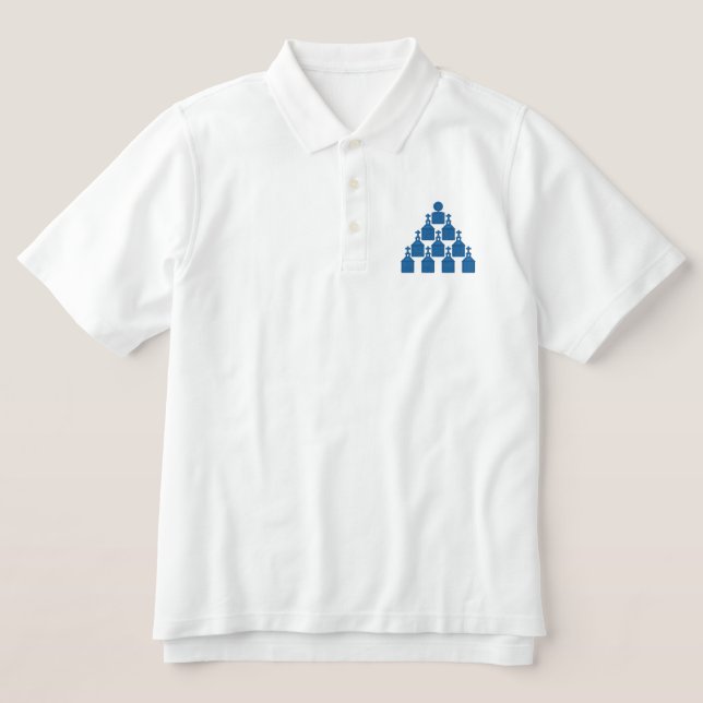 CHURCH PLACEMENT EMBROIDERED POLO SHIRT (Design Front)